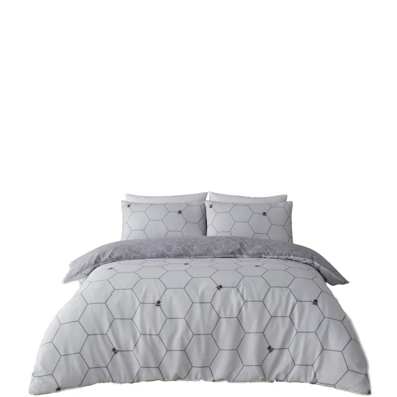 Geometric Shapes Duvet Cover Set with Pillowcases