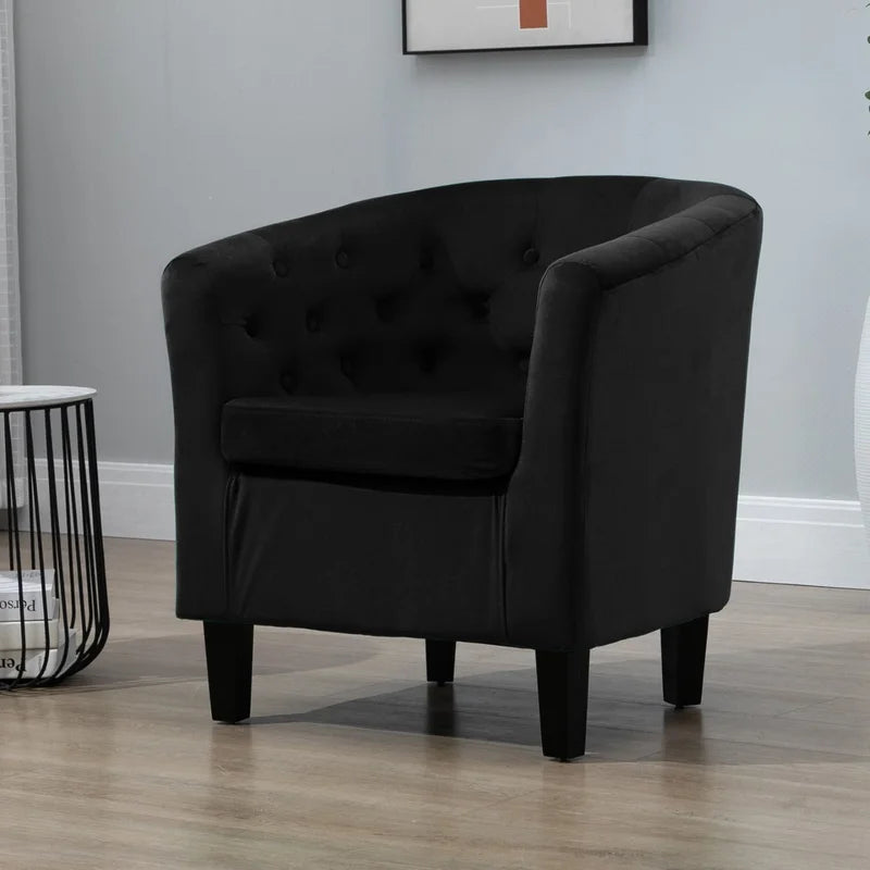 Tarbes Velvet Barrel Chair