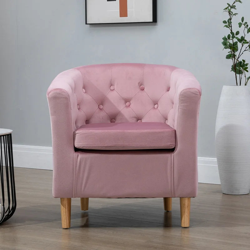 Tarbes Velvet Barrel Chair