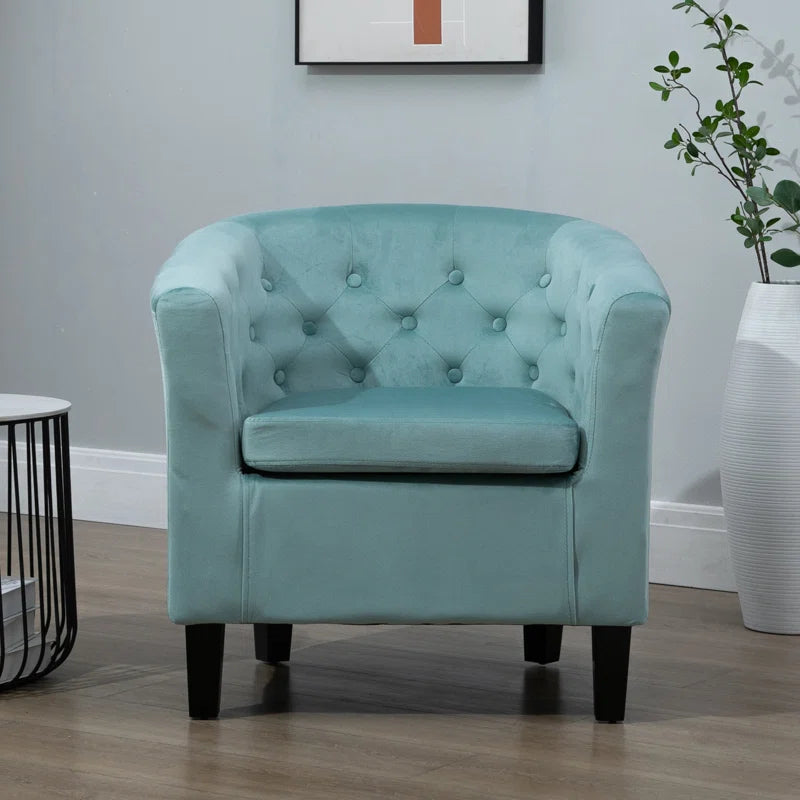 Tarbes Velvet Barrel Chair