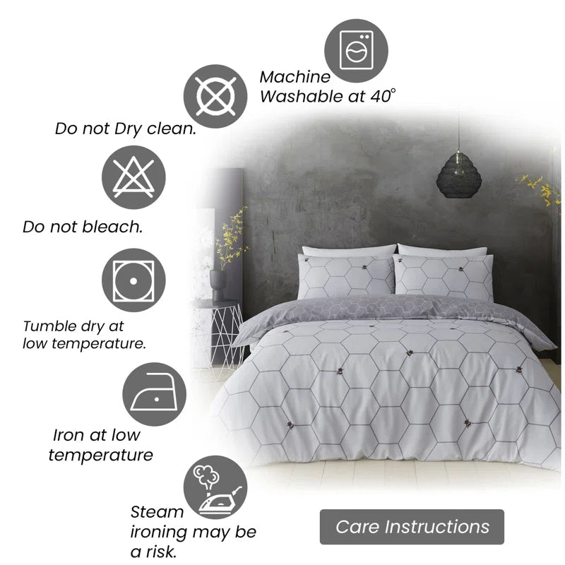 Geometric Shapes Duvet Cover Set with Pillowcases