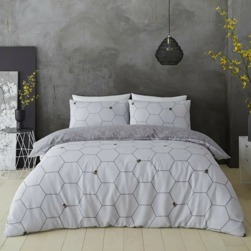 Geometric Shapes Duvet Cover Set with Pillowcases