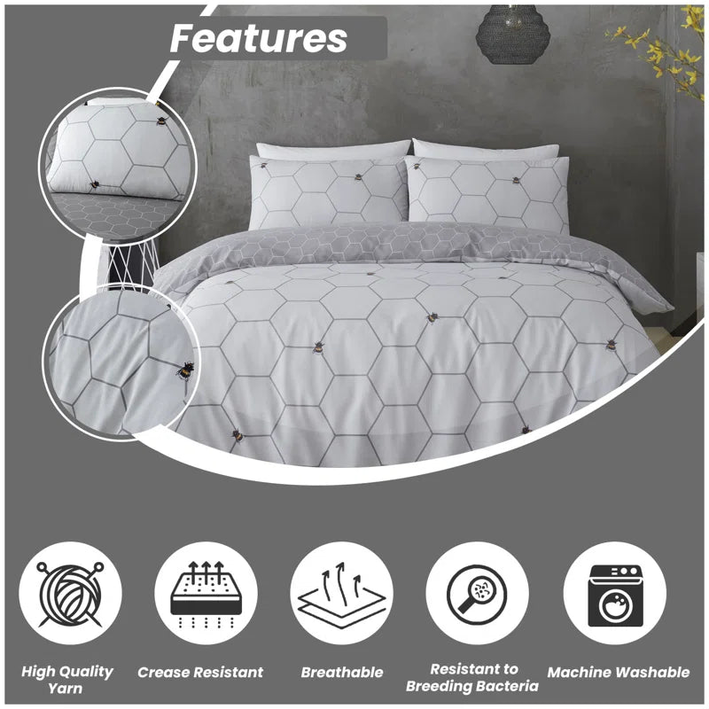 Geometric Shapes Duvet Cover Set with Pillowcases