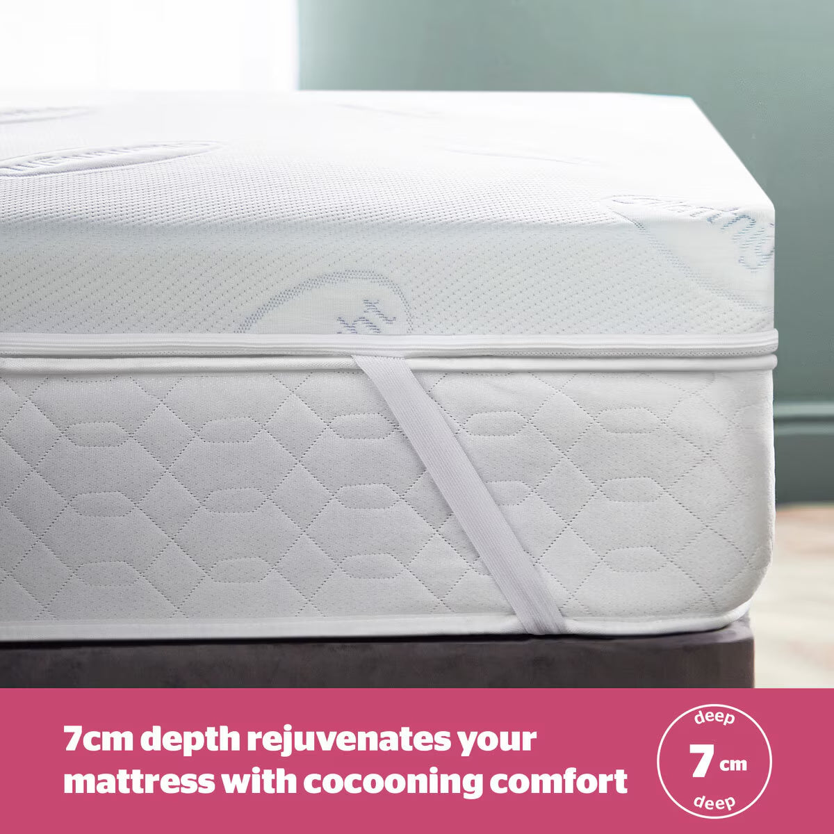 Impress 7Cm Memory Foam Mattress Topper, Single