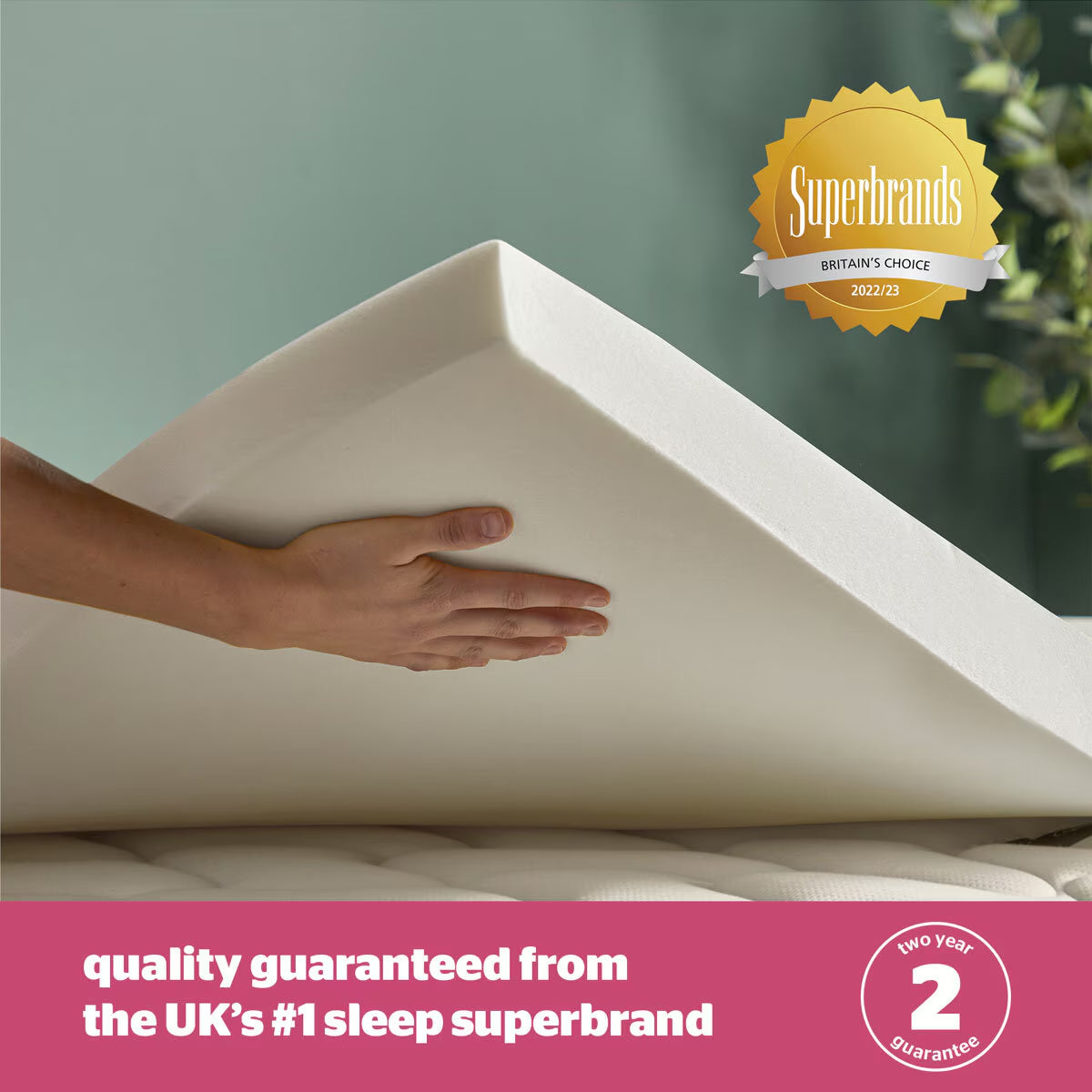Impress 7Cm Memory Foam Mattress Topper, Single