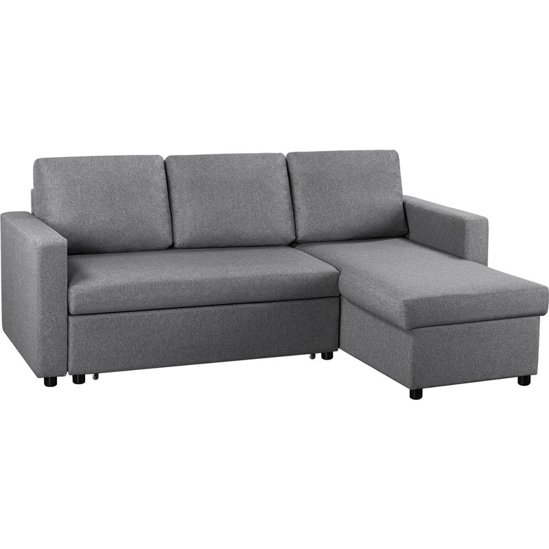L-Shaped 3-Seater Sofa Bed